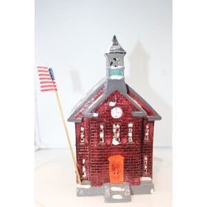 Dept 56 Snow Village - Original New Schoolhouse - 1986